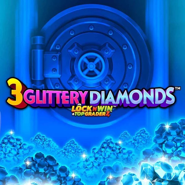 3 Glittery Diamonds logo by PearFiction Studios at Lanista Casino
