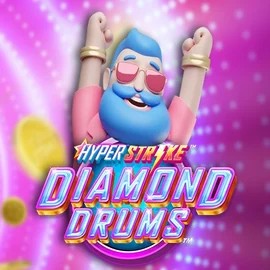 Hyper Strike Diamond Drums logo – Slots by Gameburger Studios at Lanista Casino